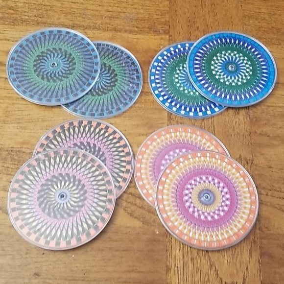 Urban Outfitters Other - Spinning kaleidoscope coasters - set of 8